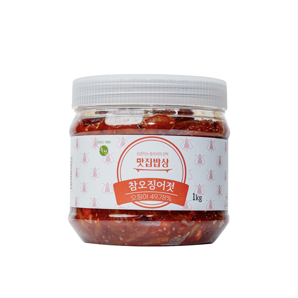 곰테이블 맛집밥상 밥도둑 반찬 대용량 참오징어젓 2kg - 상세 이미지 4