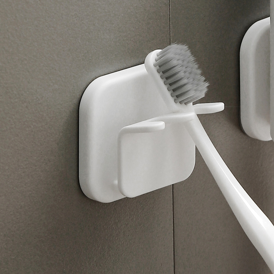 바이챈스 2구 칫솔꽂이 칫솔 거치대 양치컵 걸이 무타공