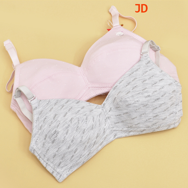 제임스딘 면스판 2단계 노와이어 주니어브라 여아속옷 초등학생 청소년 끈브라 85AAA - 상품 이미지