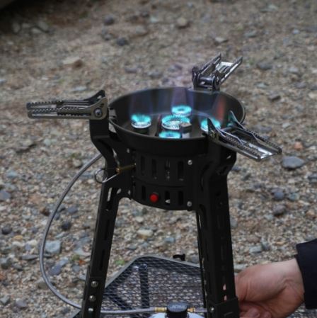 제라 강염 버너 킹 스토브 5구 가스 산업 파워 고화력 JB-500K