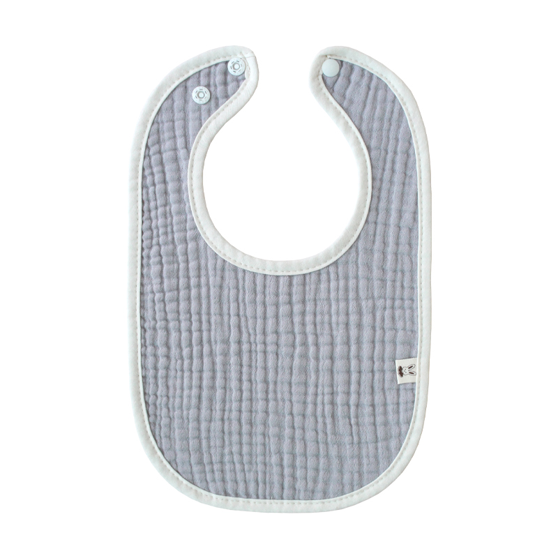 [바니블라썸] 4중요루거즈 턱받이 아기 빕 신생아 유아 이유식턱받이 베이지거즈(여름용)