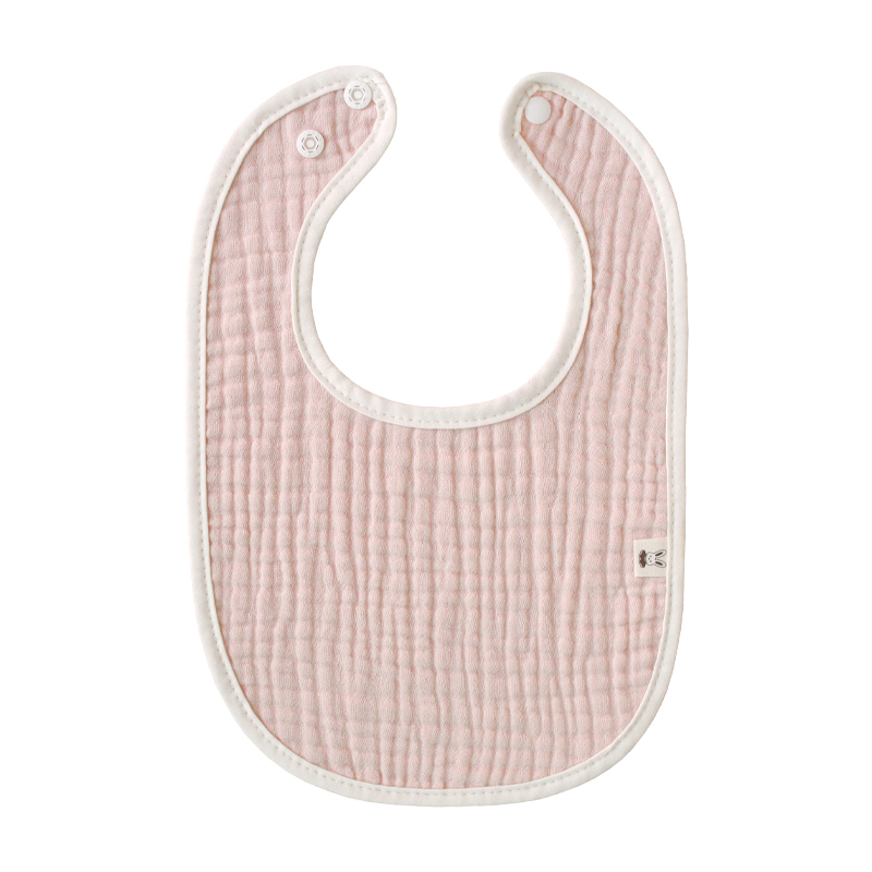 [바니블라썸] 4중요루거즈 턱받이 아기 빕 신생아 유아 이유식턱받이 베이지거즈(여름용)