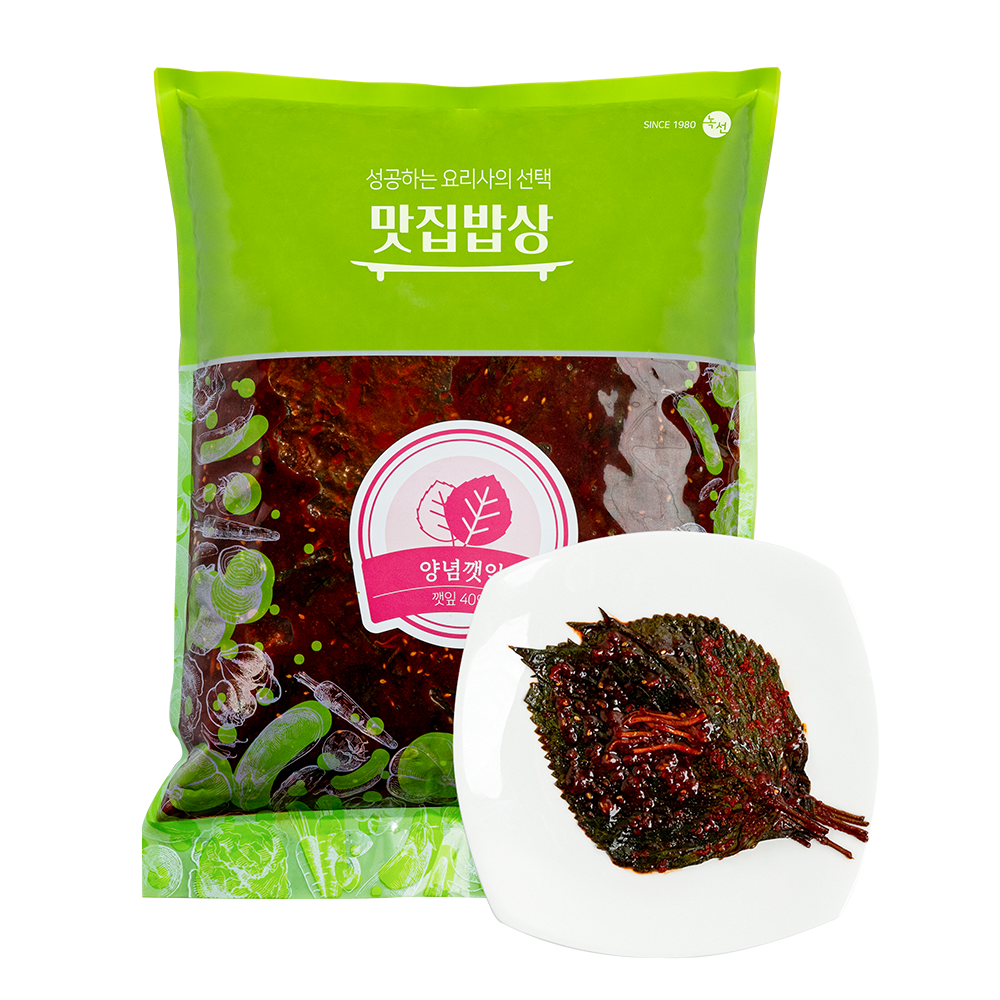 곰테이블 맛집밥상 맛있는 한식 대용량 양념깻잎 4kg - 상세 이미지 3