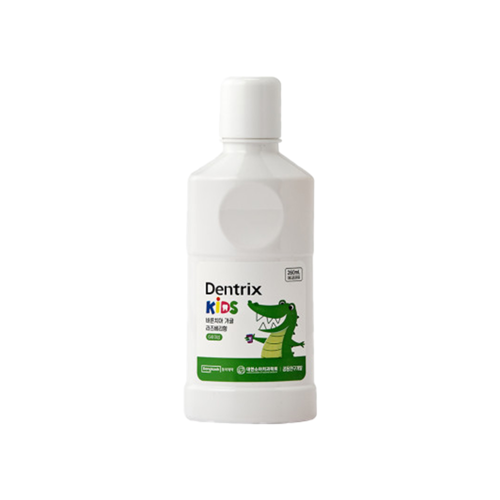 동국제약 덴트릭스 키즈 가글액 라즈베리향 260ml, 1개 - 상품 이미지