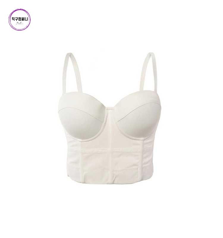 메쉬 코르셋 나시탑 브라렛 오프숄더 탱크탑 섹시한 - 상품 이미지