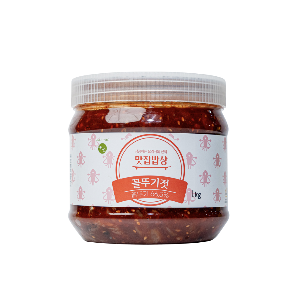 곰테이블 맛집밥상 대용량 매콤한 밥도둑 양념꼴뚜기젓 2kg - 상세 이미지 4