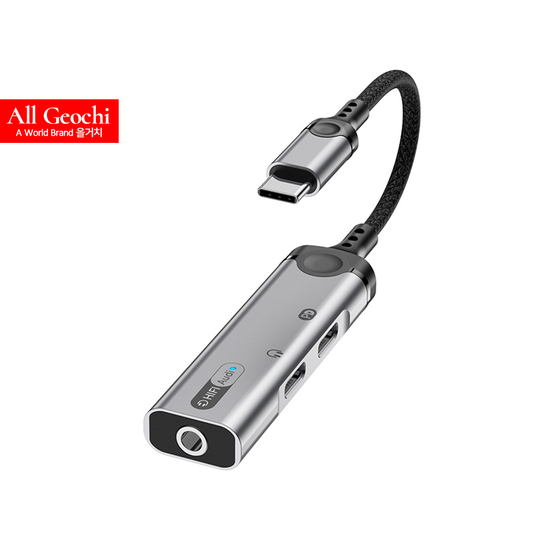 C타입 젠더 C타입이어폰 3.5mm 60W PD 고속충전 3in1연결 아이폰 갤럭시 - 상품 이미지