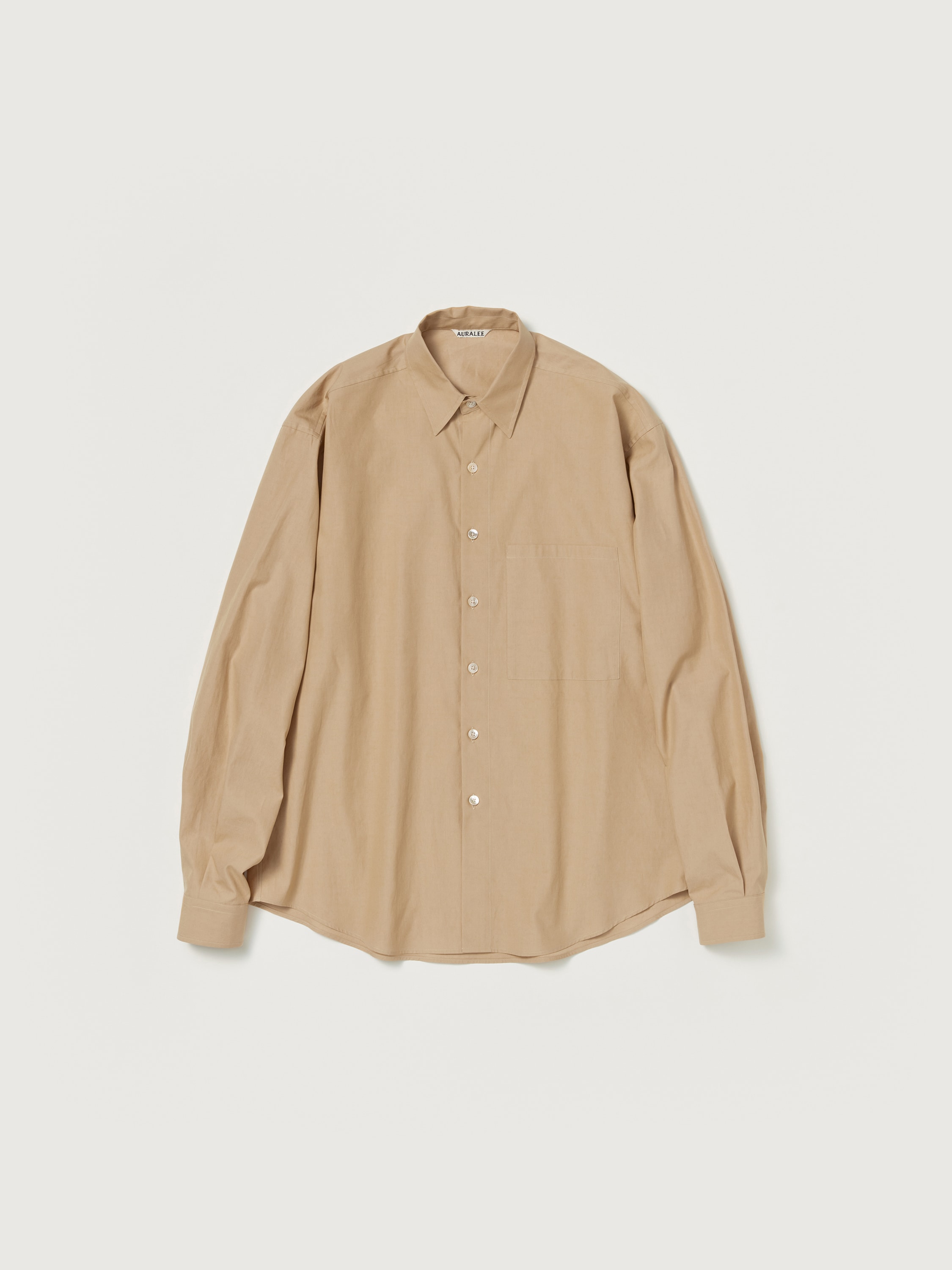 오라리 AURALEE A24SS02TN 워시드 셔츠 FINX TWILL BIG SHIRT - 상세 이미지 3