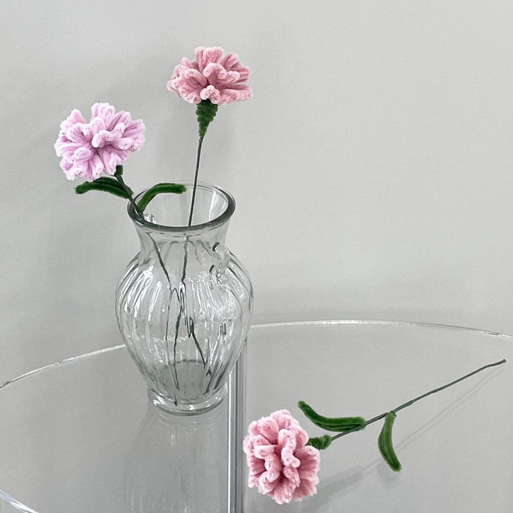 모루 카네이션 꽃다발 만들기 DIY 한송이 키트 어버이날 스승의날 선물 레드 - 상세 이미지 2