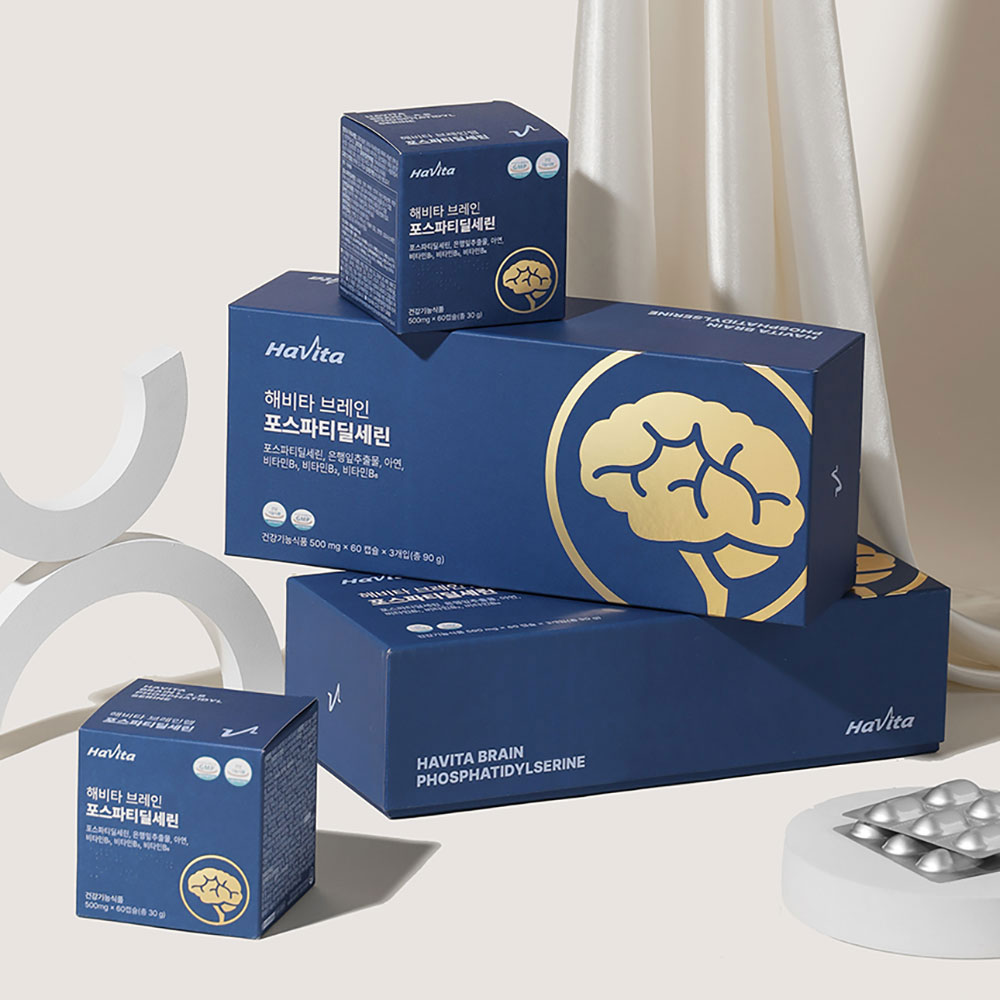 엔씨네이처 해비타 브레인 포스파티딜세린 뇌건강 기억력 인지력 개선 영양제 60캡슐, 3개 이미지 3