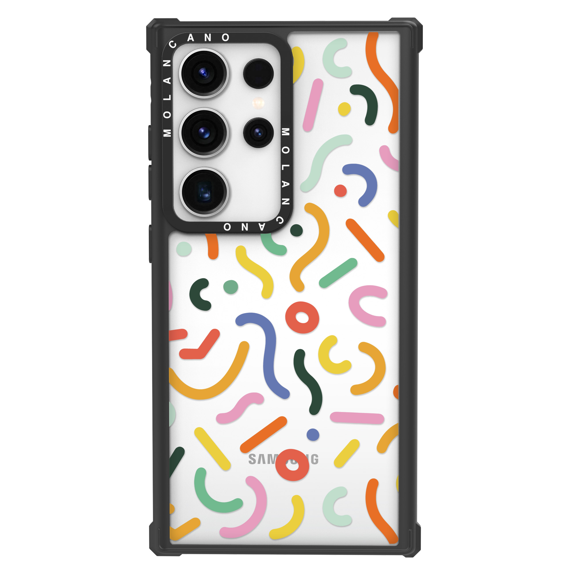 모란카노 갤럭시 S22 울트라 임팩트 스마일 하트 디자인 투명 범퍼 휴대폰 플러스 케이스 데이지스마일 - 상세 이미지 5