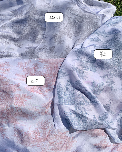 더블유패브릭 프랑스 인견 뜨왈 빈티지 냉감이불 쿨링 매트 홈패브릭 원단 천가게 - 상세 이미지 2