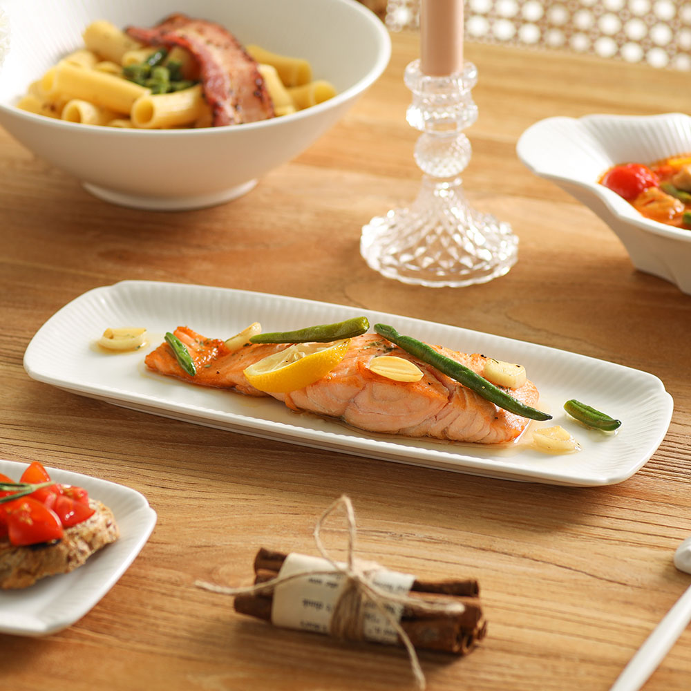 윤도자기 순백 화이트 국산 6인 그릇세트 37P 신혼식기