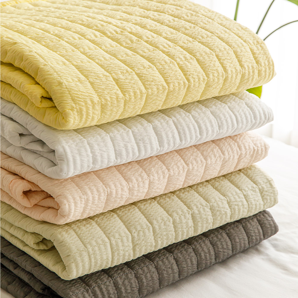 여름 샤르베 시어서커 침대패드 SS 누빔 매트리스패드 슈퍼싱글