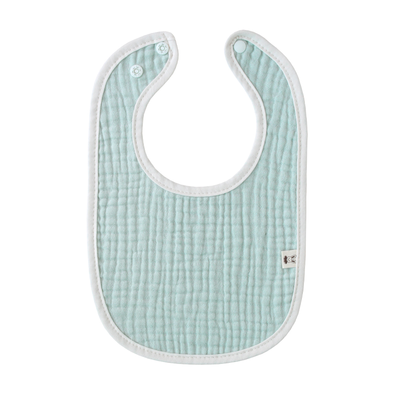 [바니블라썸] 4중요루거즈 턱받이 아기 빕 신생아 유아 이유식턱받이 베이지거즈(여름용)