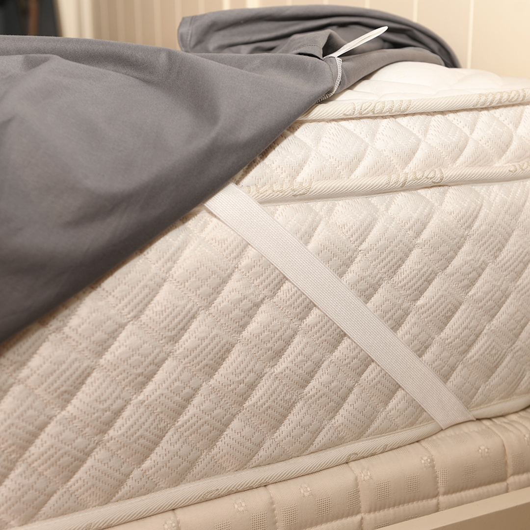 순면 투 매트리스 커버 높은 침대 시트 차콜 슈퍼 싱글