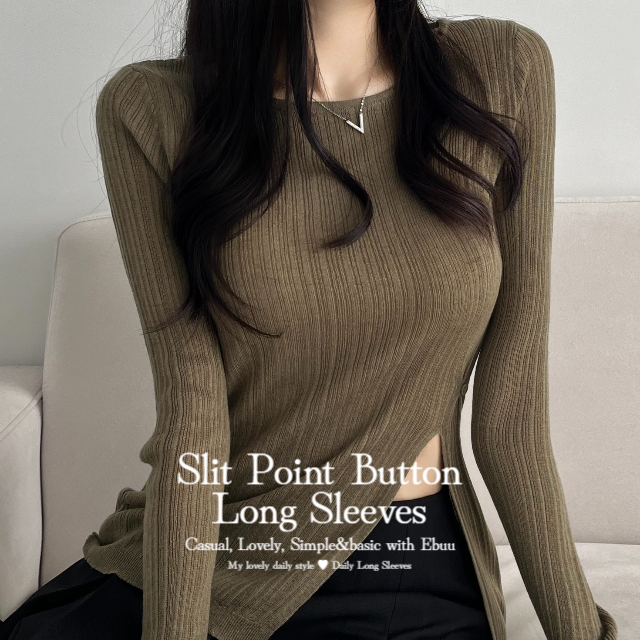 [슬림/섹시/언발] 쫀쫀 슬림 허리포인트 섹시 티셔츠 - 5color - 상품 이미지