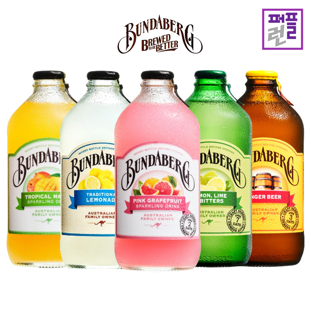 분다버그 핑크자몽 레몬 라임 망고 375ml x 4병