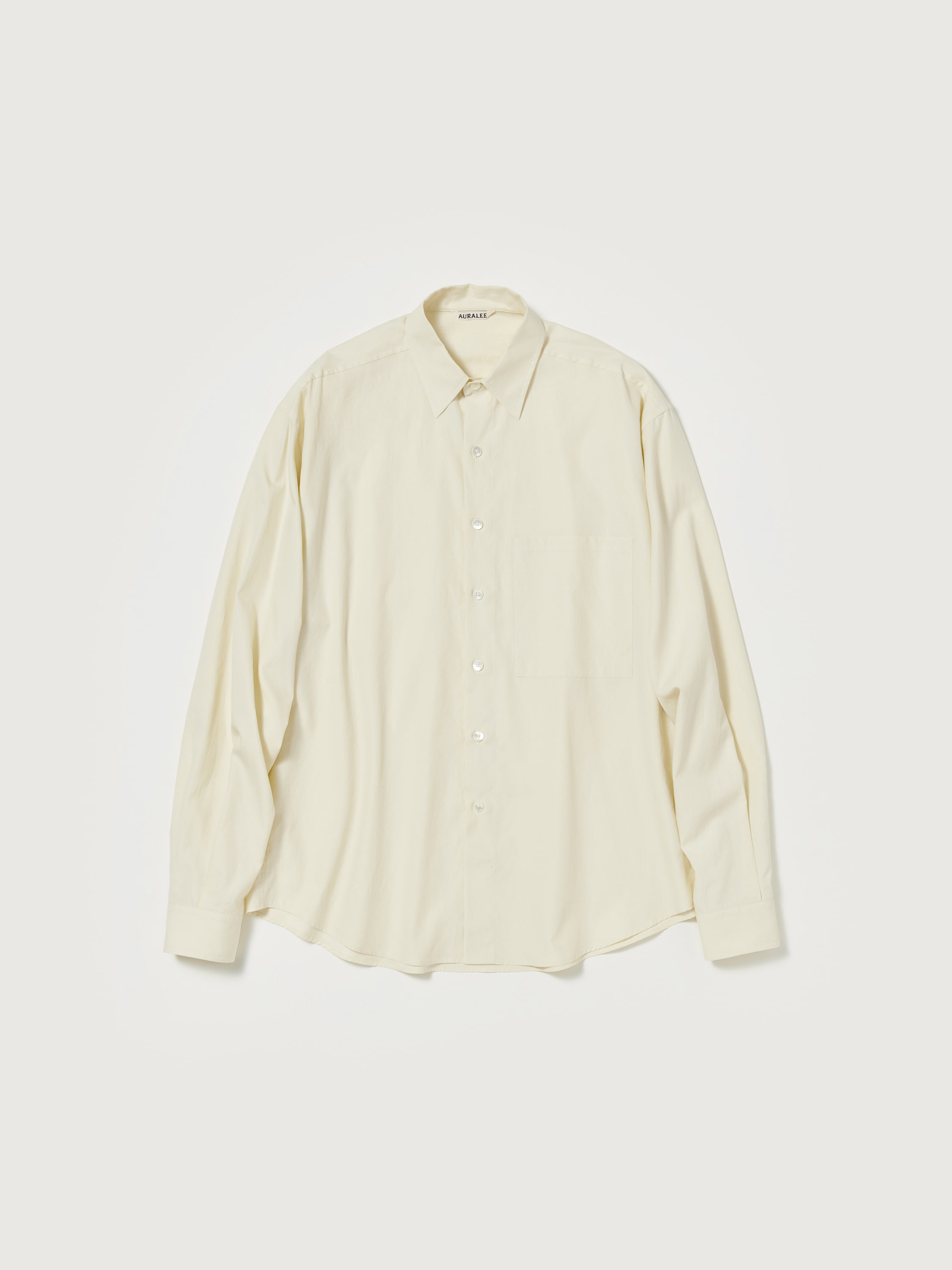 오라리 AURALEE A24SS02TN 워시드 셔츠 FINX TWILL BIG SHIRT - 상세 이미지 2