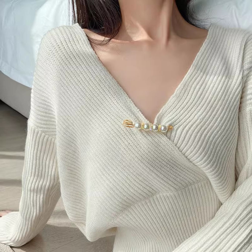 큐빅 진주 브로치 고급 한복 패션 브롯치 매너단추 정장 옷핀 세트 이미지 6