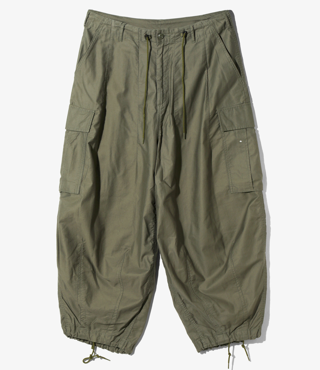 니들스 NEEDLES OT218 와이드 팬츠 H.D  PANT BDU 24SS 블랙 올리브 - 상세 이미지 2