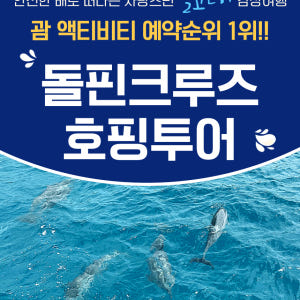 괌 돌핀크루즈 에메랄드밸리 블루 or 스타 99%확정 돌고래 투어 자유여... 솔직 후기 | 실사용자 리뷰 분석 - 상품 이미지 1