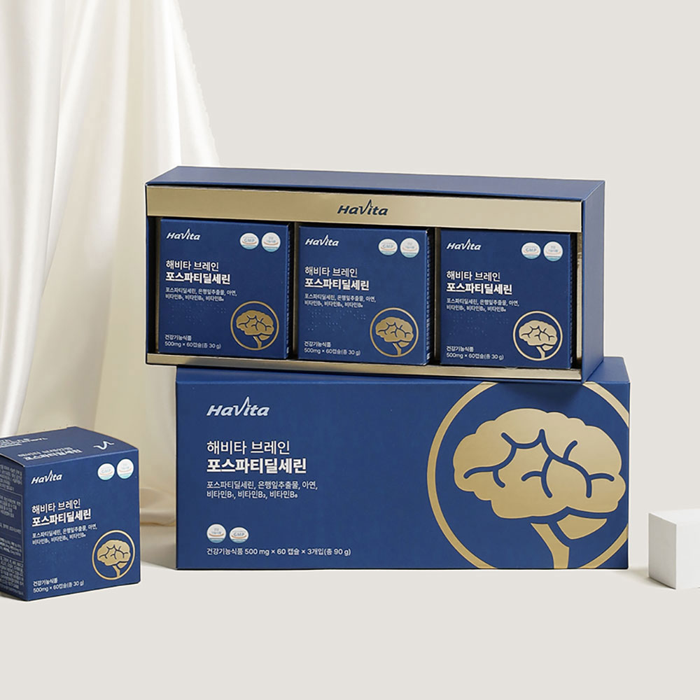 엔씨네이처 해비타 브레인 포스파티딜세린 뇌건강 기억력 인지력 개선 영양제 60캡슐, 3개 이미지 4