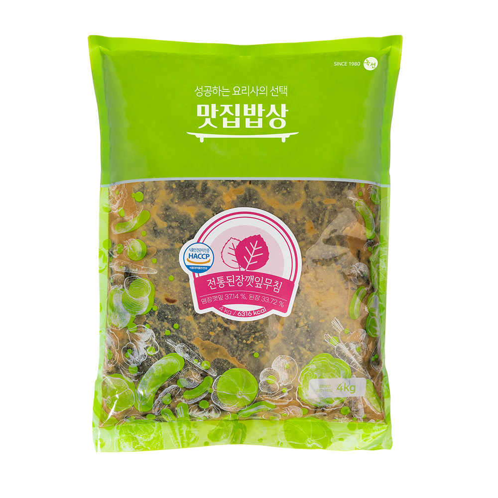 곰테이블 맛집밥상 대용량 전통된장깻잎무침 4kg - 상세 이미지 2