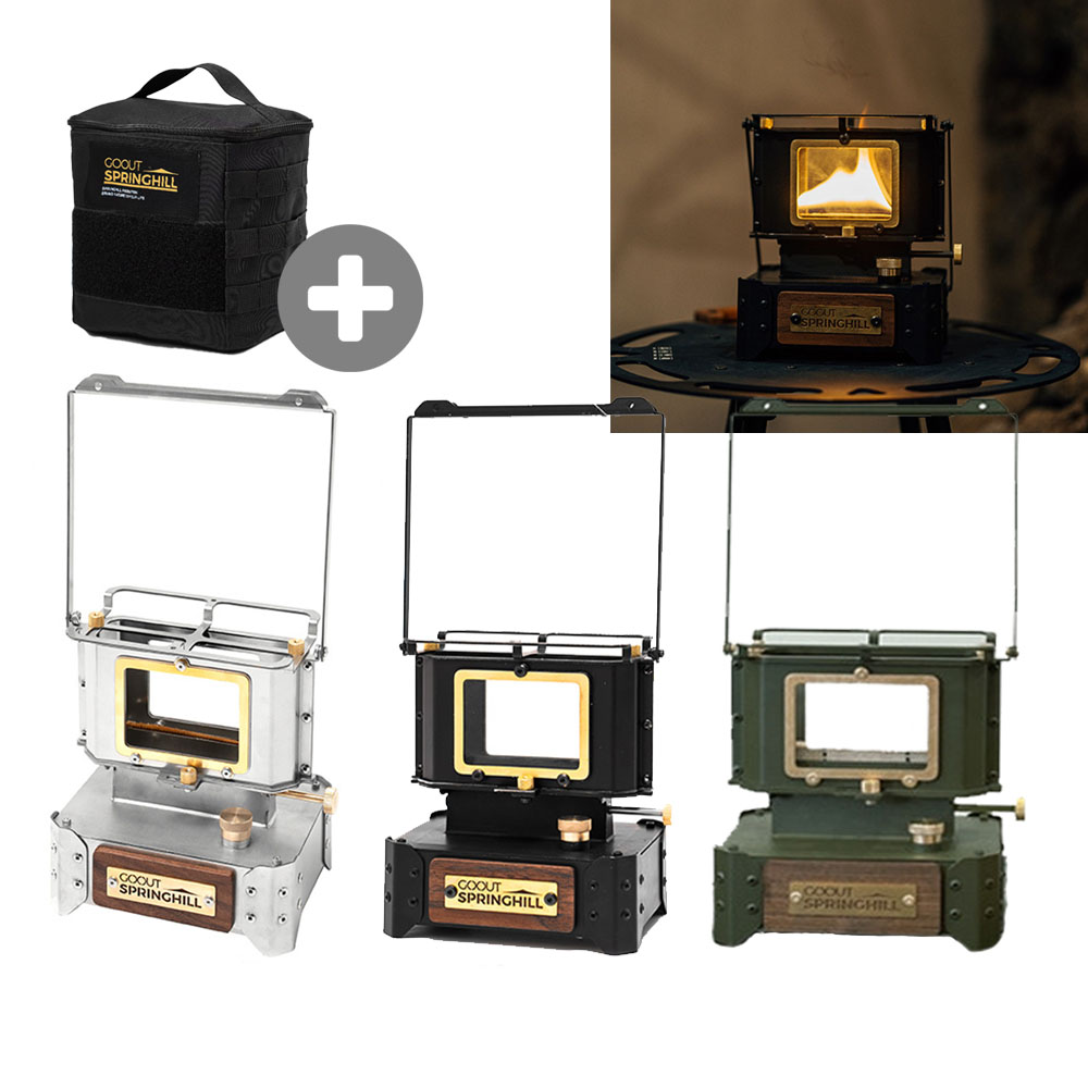 (국내) 아이언 스토브 빈티지 오일 랜턴 불멍 램프 난로 미니 고아웃 스프링힐