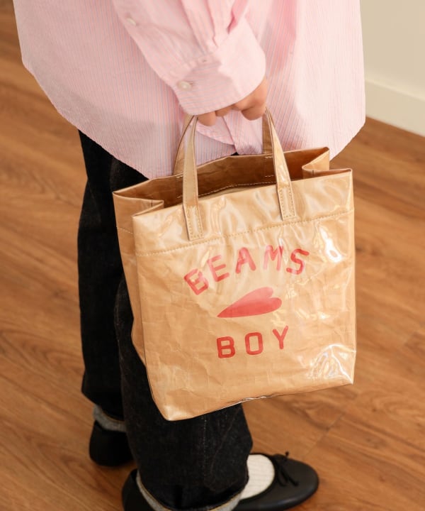 빔즈 보이 BEAMS BOY BB 로고 PVC 숍 토트백 핸드백 빔스 - 상세 이미지 2