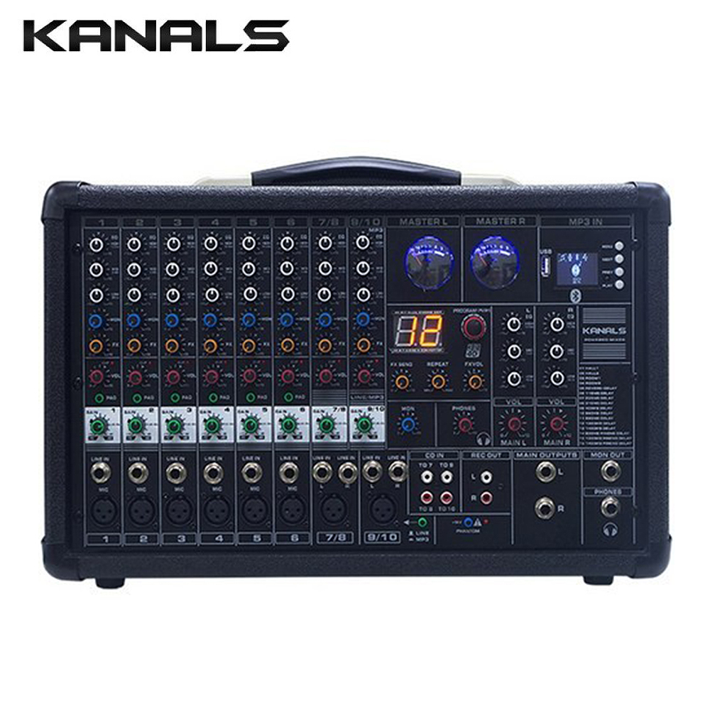 카날스 BKM-800 KANALS BKM800 고출력 파워드믹서 앰프 2채널 800W