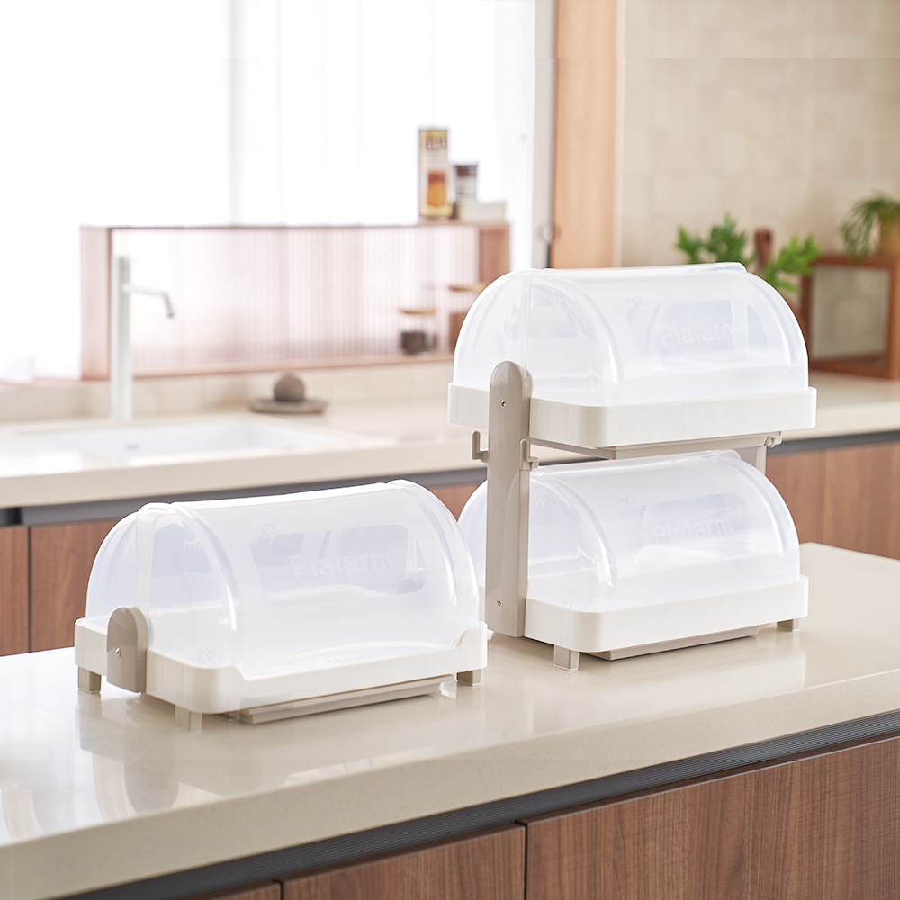 뉴코코맘 이유식기보관함 2단 아기 식기건조대 젖병보관함