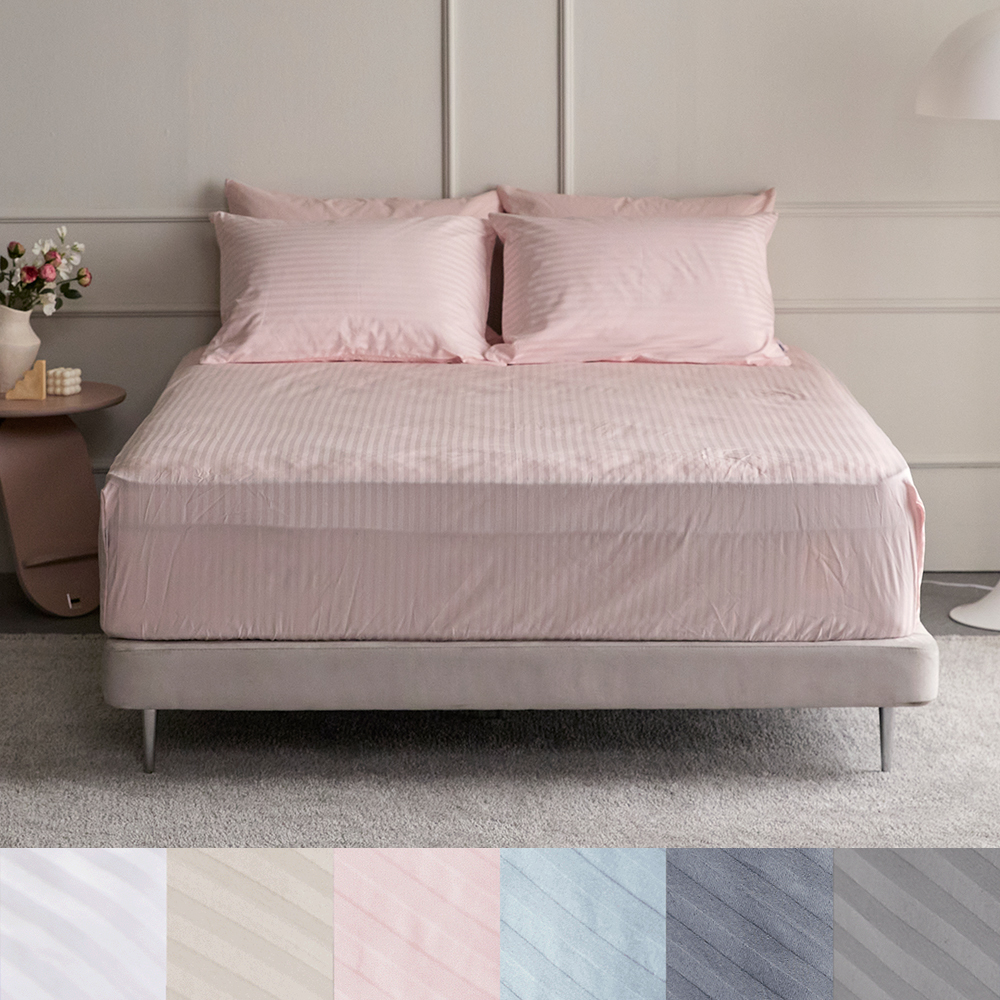 60수 순면100% 솔리드 호텔 매트리스커버 SS