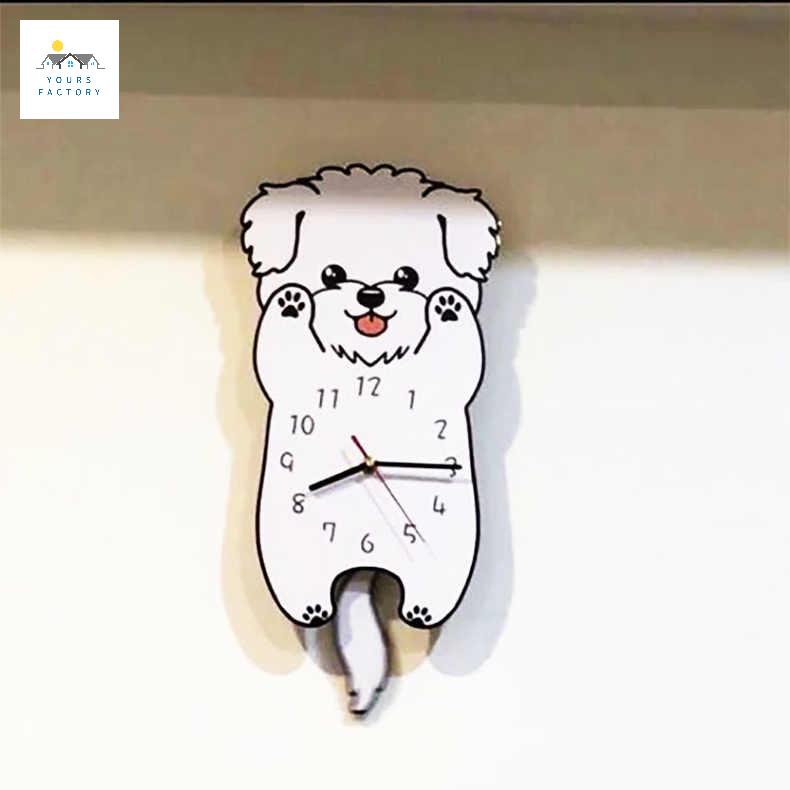 귀여운 강아지 시계 선물 말티즈 비숑 아이방 말티푸 - 상품 이미지