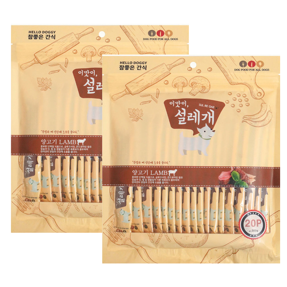 설레개 대용량 닭고기맛 20p 2개 묶음 강아지 츄르 간식 - 상세 이미지 3