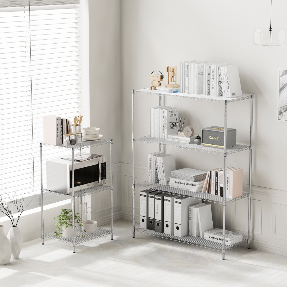 이케아 선반 수납선반 다용도 철제 스텐 모듈 OMAR 4단