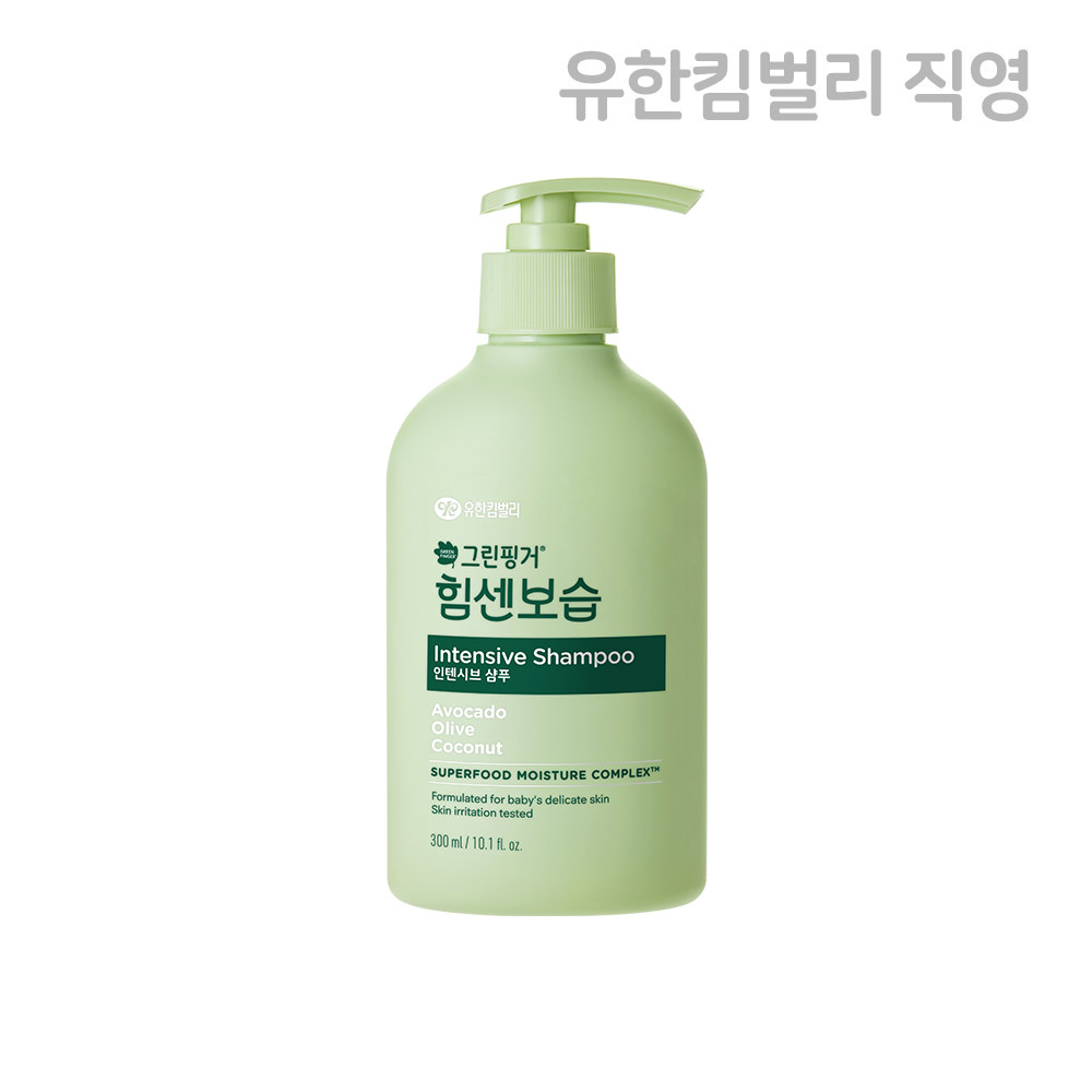 그린핑거 힘센보습 인텐시브 샴푸 블루베리 바닐라향 300ml X 1EA / 어린이, 베이비, 키즈, 신생아 - 상품 이미지