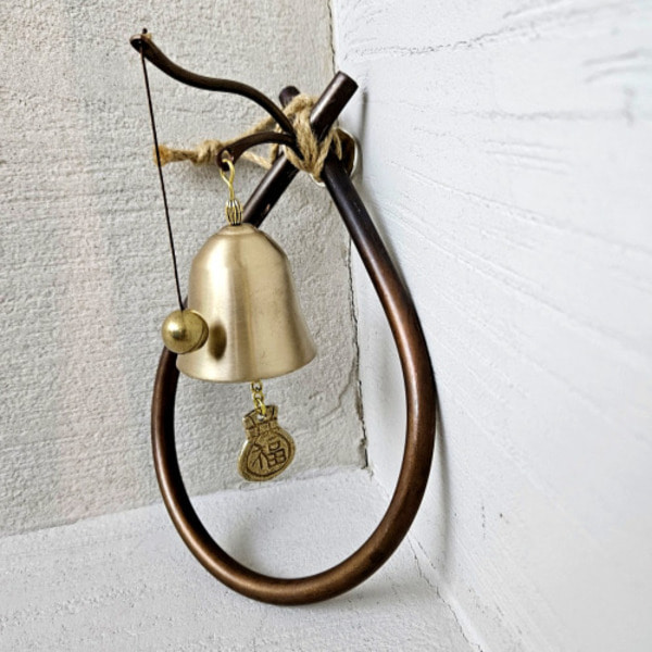 쿠칭아일랜드 더커진 프리미엄 오복삼재막이 소코뚜레 현관종 풍경종