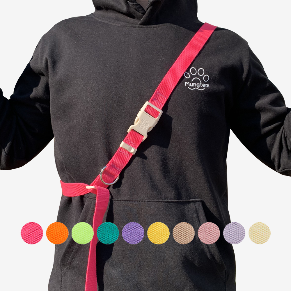 강아지 리드줄 핸즈프리 산책줄 허리 어깨 2.5미터 팔레트