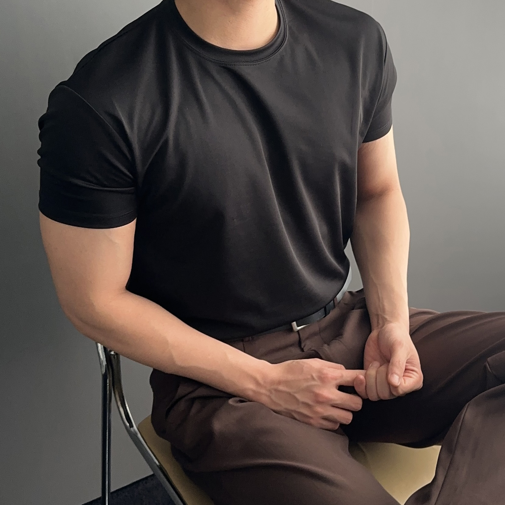 머슬핏반팔 남자헬스반팔티 짐웨어반팔 - 상세 이미지 2