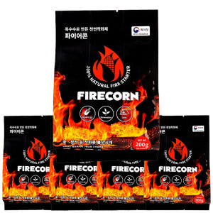 웰콘 파이어콘 200g 착화제 5개 옥수수 천연 불쏘시개 장작 숯 점화제 운동러 솔직 후기 | 실사용 리뷰 - 상품 이미지 1