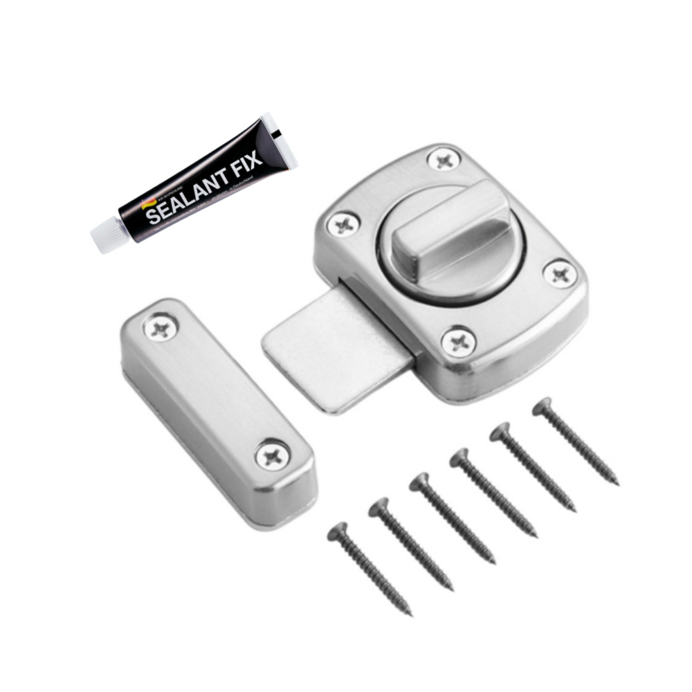 무타공 여닫이 문잠금장치 도어 걸쇠 화장실 방 대문 시건장치