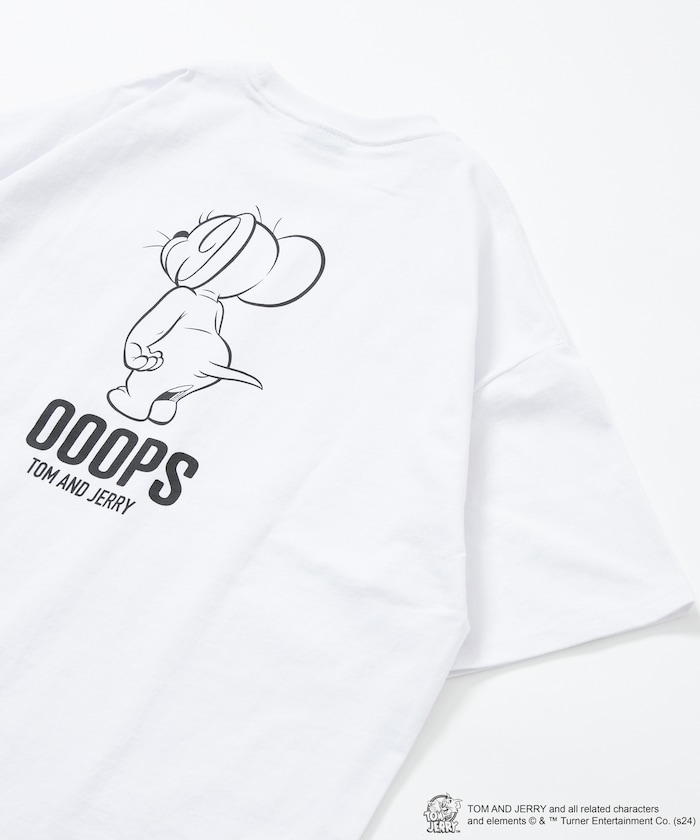 톰과제리 x 프릭스 스토어 별주 OOOPS 백 프린트 티 5컬러 - 상품 이미지