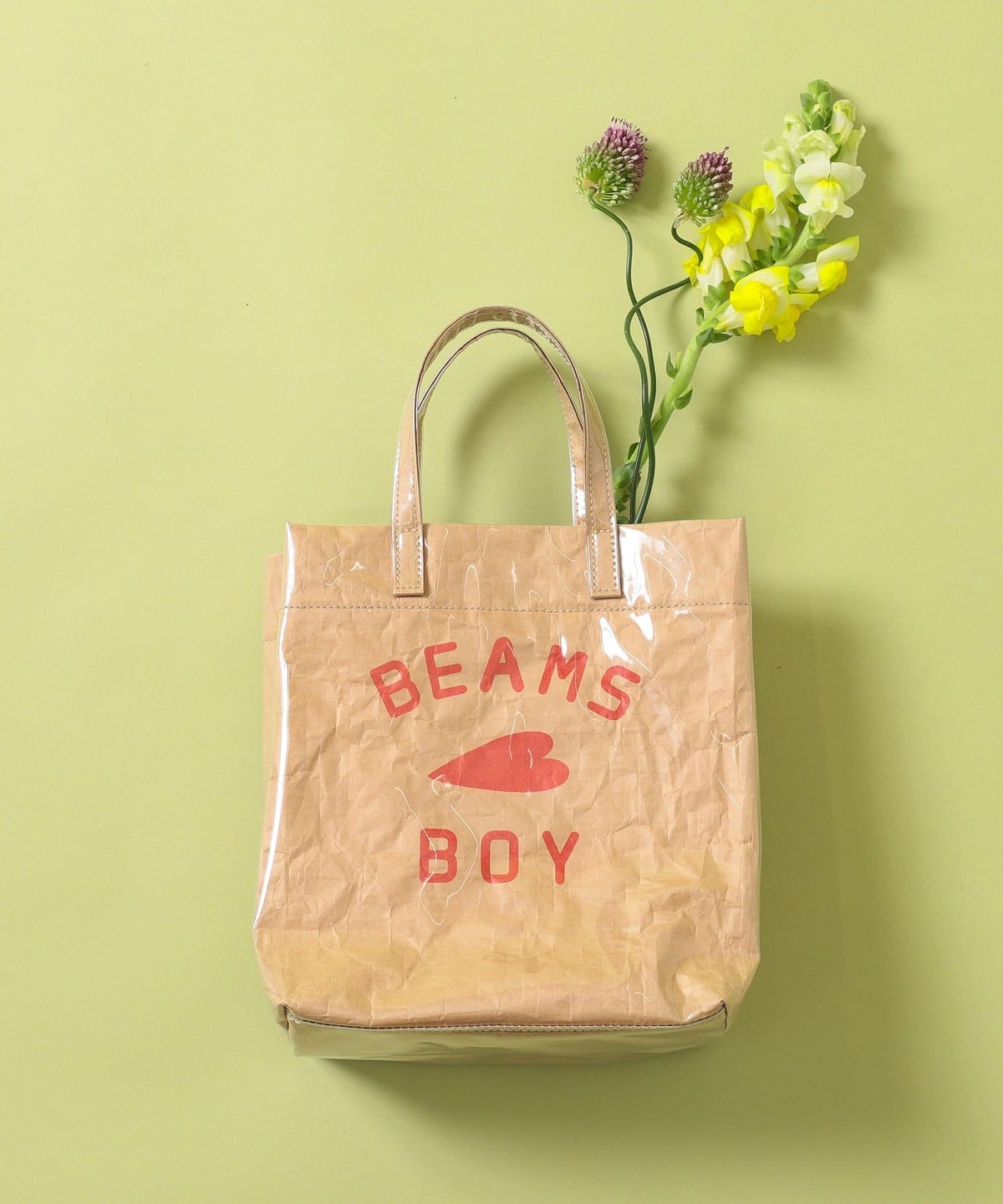 빔즈 보이 BEAMS BOY BB 로고 PVC 숍 토트백 핸드백 빔스 - 상품 이미지