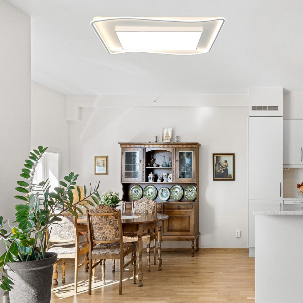 무료+당일발송 국산 LED 거실등 사각 인테리어 아파트 거실 조명 등 150W, 주광색/주백색 - 상세 이미지 2