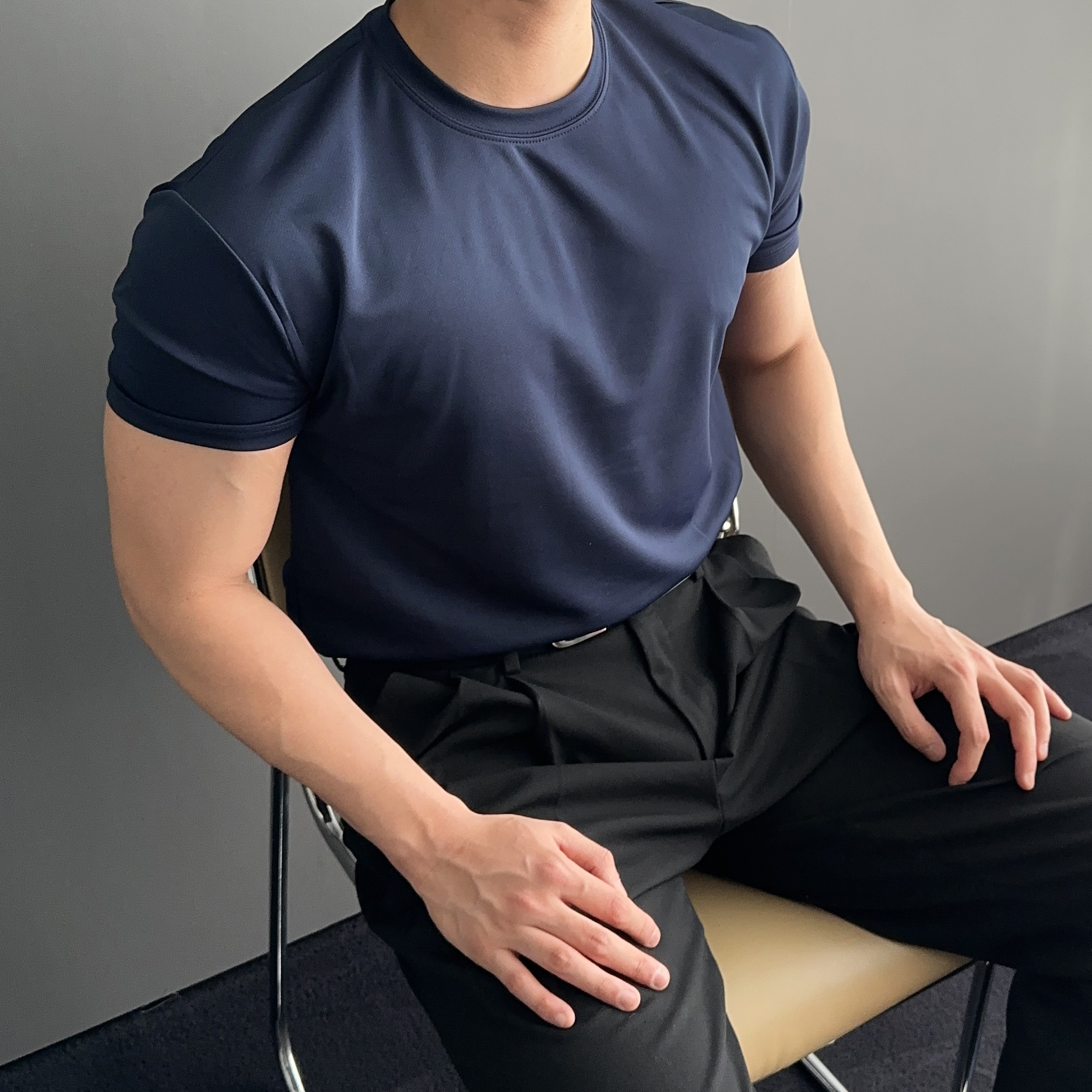 머슬핏반팔 남자헬스반팔티 짐웨어반팔 - 상세 이미지 5