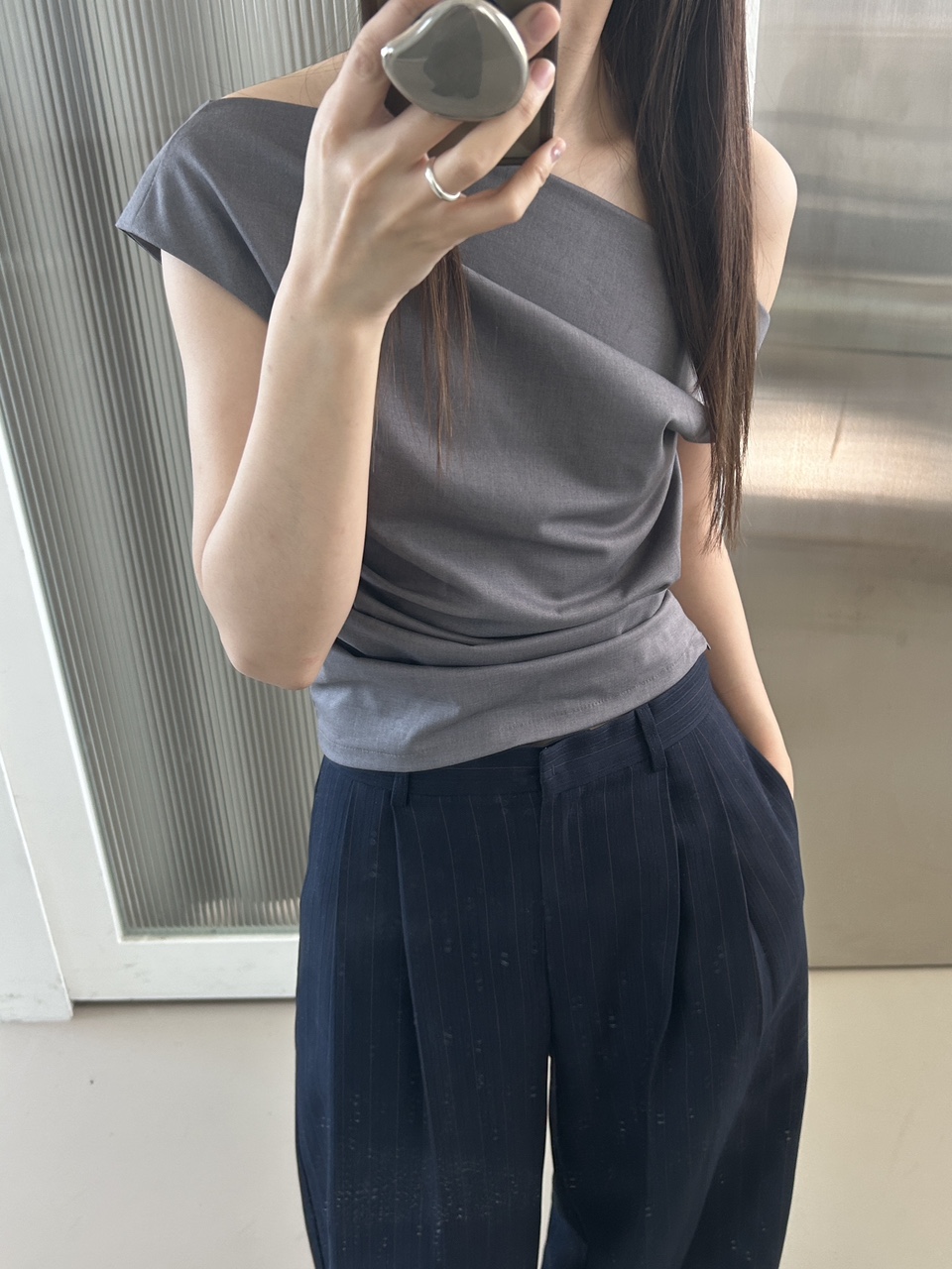 드레이프 오프탑 (옆지퍼) 상세 이미지 12