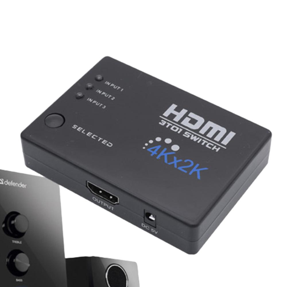리모컨지원 HDMI 선택기 스위처 3입력1출력 4K30Hz HDCP1.4