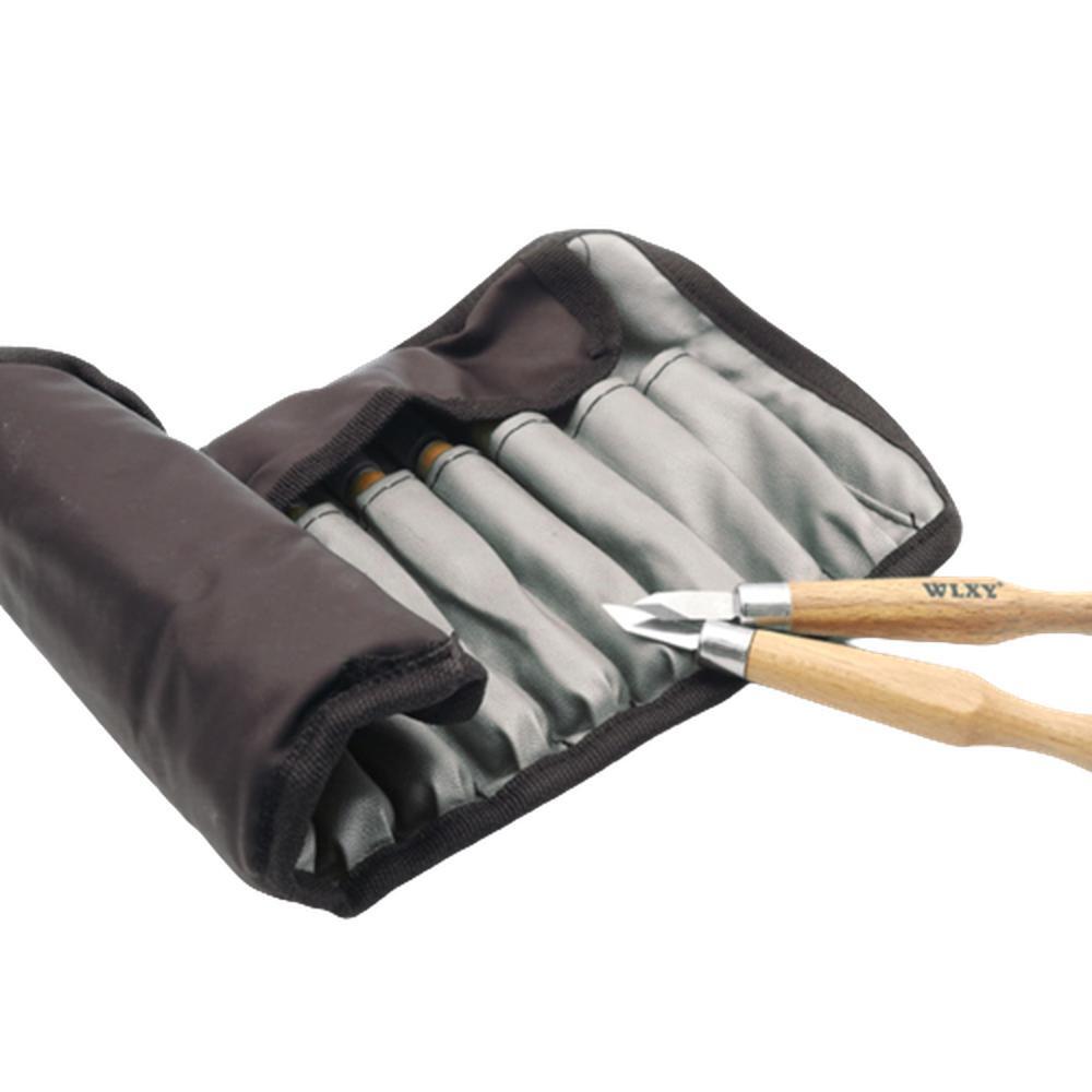 휴대용 조각도 세공칼 12PCS 두루마리케이스 포함