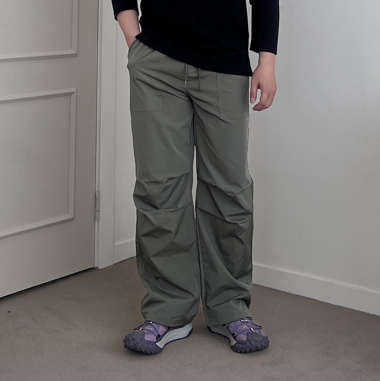 파라슈트팬츠 고프코어바지 남자바스락팬츠 - 상세 이미지 3